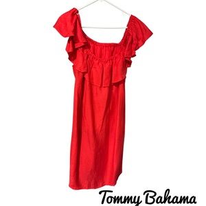 Tommy Bahama Linen Blend Dress - Red